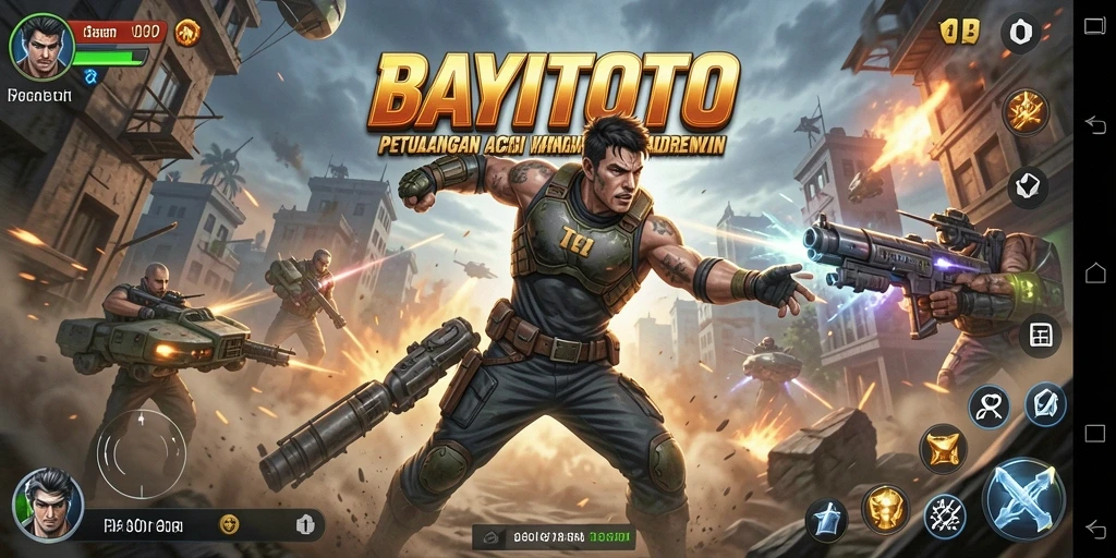 Tampilan gameplay seru dari BAYITOTO dengan aksi bertempur yang mendebarkan.