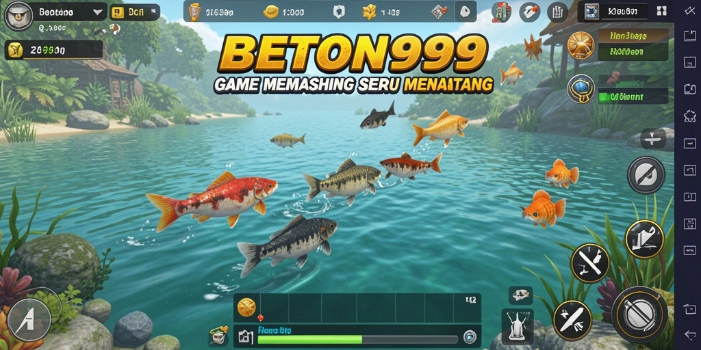 Tampilkan gameplay BETON999 dengan berbagai jenis ikan yang menakjubkan.
