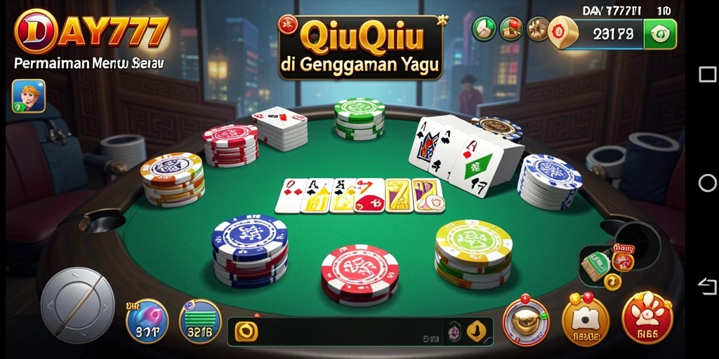 Screenshot menarik dari gameplay QiuQiu DAY777.