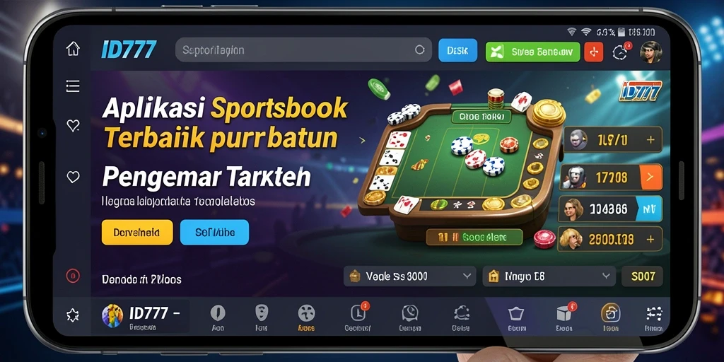 Screenshot gameplay ID777 yang menampilkan antarmuka sportsbook.