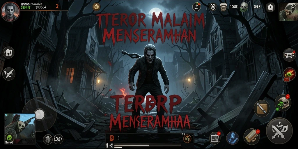 Screenshot gameplay yang menegangkan di IDRRP, menampilkan momen horor yang mendebarkan.