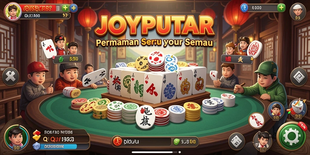 Tampilan gameplay seru dari JOYPUTAR saat bermain QiuQiu.