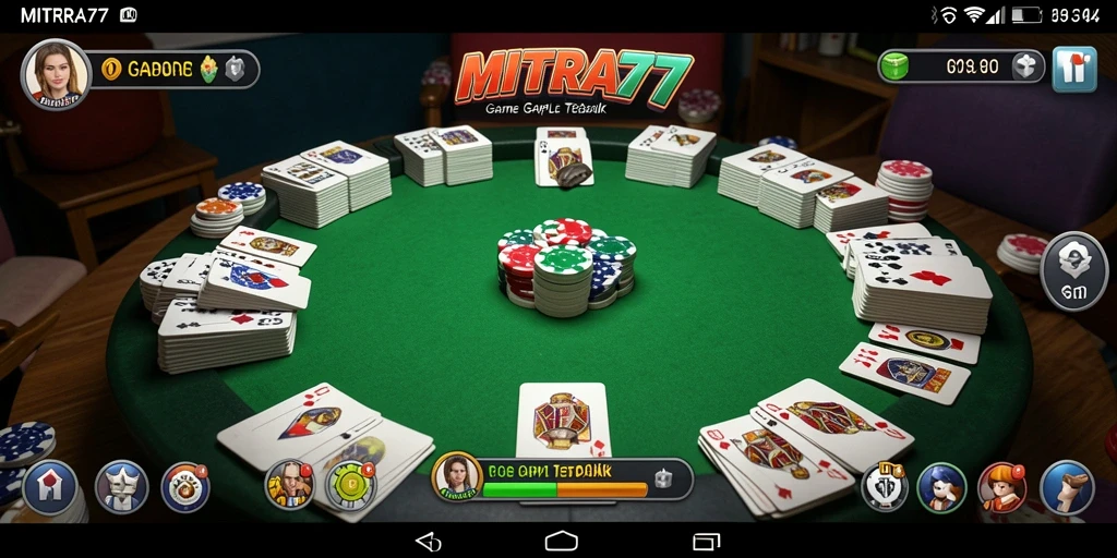 Gameplay seru di MITRA77, nikmati Gaple dengan teman.