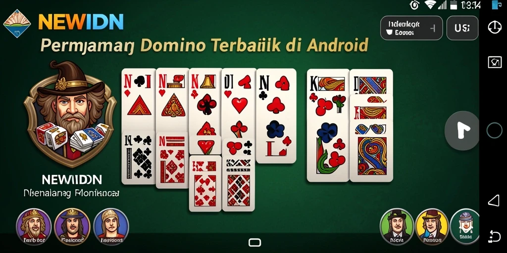 Screenshot utama NEWIDN menampilkan gameplay mendebarkan Domino.