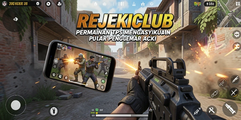Tampilan gameplay REJEKICLUB yang mendebarkan selama pertempuran.