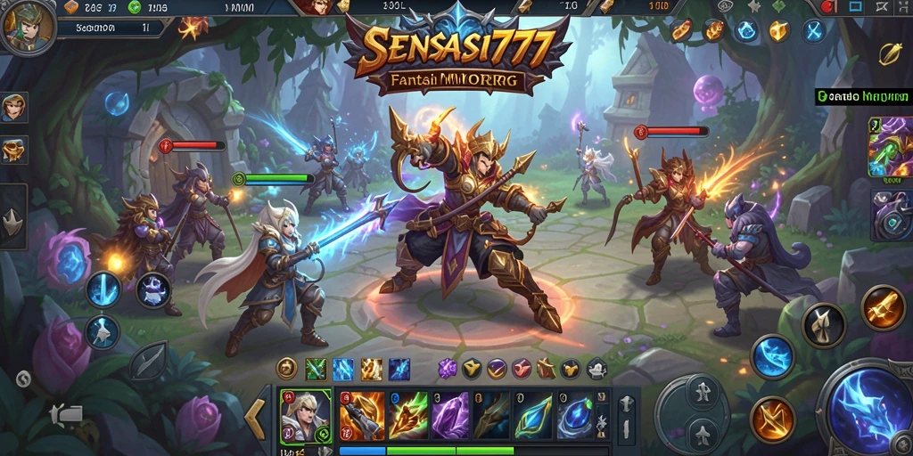 Screenshot gameplay SENSASI777 menampilkan aksi seru dalam petualangan MMORPG.
