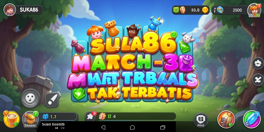 Tampilan yang menawan dari gameplay SUKA86, penuh warna dan tantangan.