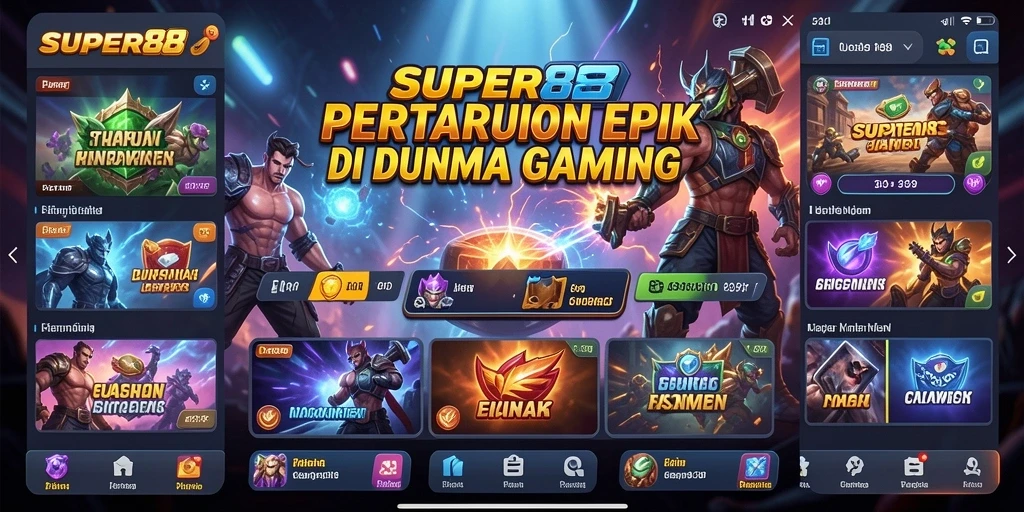 Tangkapan layar pertarungan yang intens dalam SUPER88.
