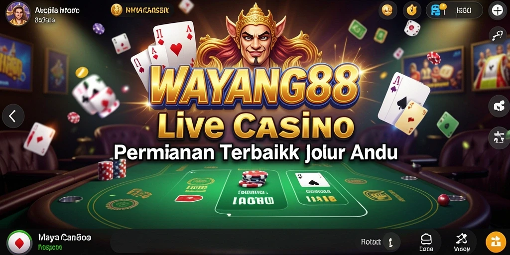 Tampilan screenshot dari permainan Live Casino WAYANG88 yang seru dan interaktif.