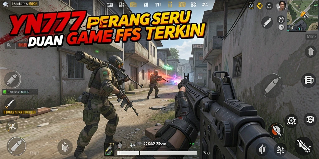 Tampilan dari gameplay YN777 dengan aksi tembak-tembakan yang mendebarkan.