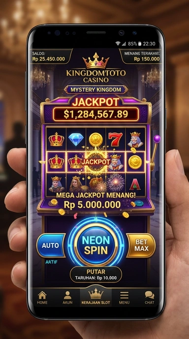 Tampilan antarmuka aplikasi kingdomtoto yang menarik dan intuitif.